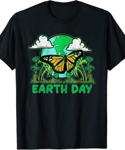 Earth Day Monarch Butterfly Cute Environment Men Women Kids T-Shirt