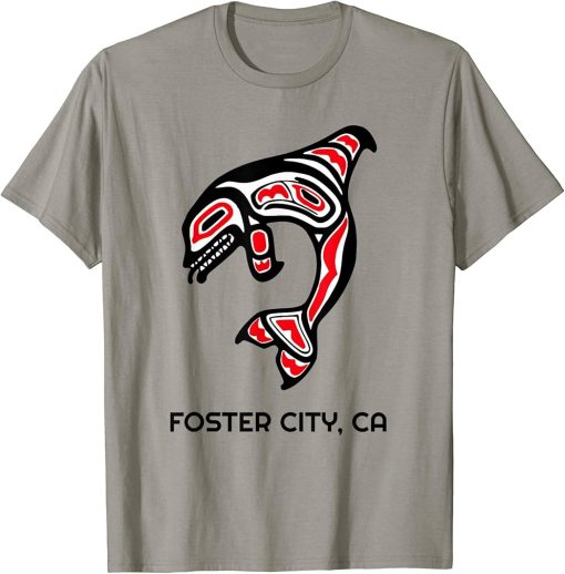 Foster City, California Native American Orca Killer Whale T-Shirt